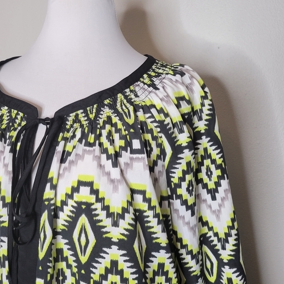 Daniel‎ Rainn Southwestern Print Peasant Top Size 2X - Picture 3 of 9